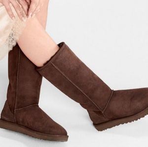 UGG Suede Mid-Calf Boots Chocolate 8